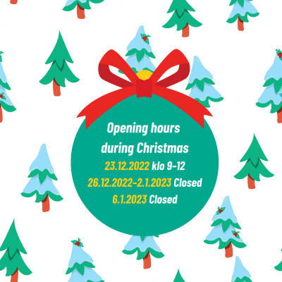 Opening hours during Christmas 2022