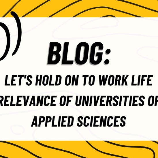 BLOG: Let's hold on to work life relevance of universities of applied sciences